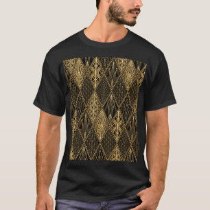 アールデコブラック金ゴールド Tシャツ