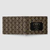 アールデコブラック・ギャツビー結婚1920年代 ゲストブック (全面)