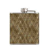 アールデコブラック&金ゴールド – ウィスキーを含む場合あり フラスク (裏面)