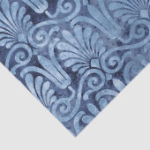 アールデコブルーファンとスクロールワークの切り離し 薄葉紙 (詳細)