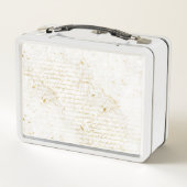 アールデコブロッサム女性のカーボーイ メタルランチボックス (裏面)