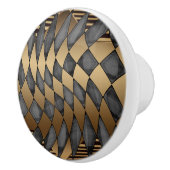 アールデコブロンズブラック セラミックノブ (右)