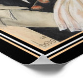 アールデコプリント「At the Dance」by Dodo 12 x 16 ポスター (角)