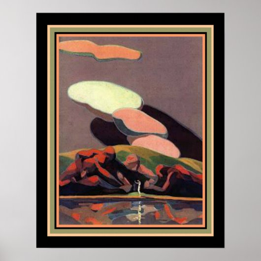 アールデコプリントby A. M. Hopfmuller 16 x 20 ポスター (正面)