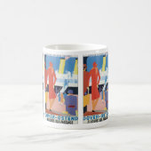アールデコベルギーフェリーポスター コーヒーマグカップ (中央)