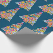 「アールデコホリデーツリー」クリスマスラッピング紙 ラッピングペーパー (角)