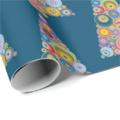 「アールデコホリデーツリー」クリスマスラッピング紙 ラッピングペーパー (ロールコーナー)