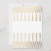 アールデコホワイト&金ゴールドギャツビーリハーサルディナー 招待状 (裏面)