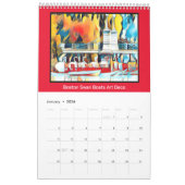 アールデコボストンスワンボーツ カレンダー (1月 2026)