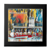 アールデコボストンスワンボーツ タイル (正面)