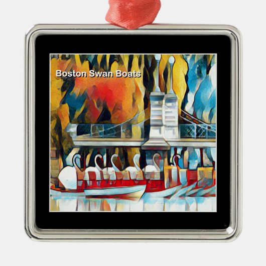 アールデコボストンスワンボーツ メタルオーナメント (正面)