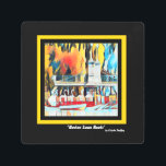 アールデコボストンスワンボーツ メタルプリント<br><div class="desc">創造的に設計されたカラフルボストンスワンのボート黒い背景に適用されたアートデコフィルターを使用して。著者： celeste@khoncepts.com</div>