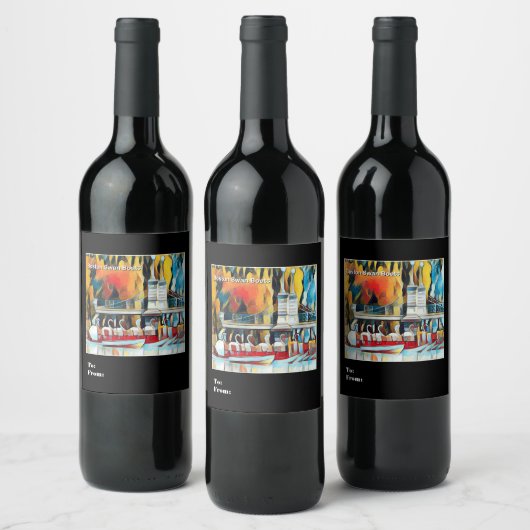 アールデコボストンスワンボーツ ワインラベル (ボトル)