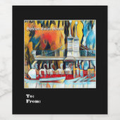 アールデコボストンスワンボーツ ワインラベル (シングルラベル)