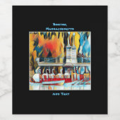 アールデコボストンスワンボーツ ワインラベル (シングルラベル)