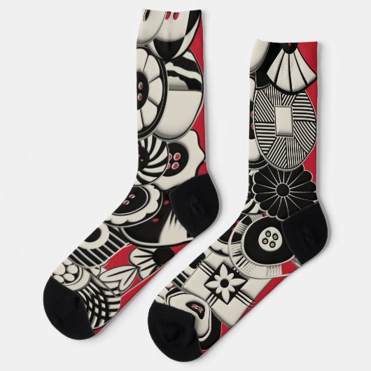 アールデコボタンソックス ソックス (左)