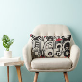 アールデコボタン枕 ランバークッション (椅子)