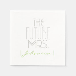 アールデコボヘミアンブライド 未来のミセス |ナプキンス スタンダードカクテルナプキン
