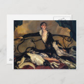 アールデコボルゾイアンドレディラウンジ ポストカード (正面/裏面)