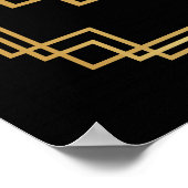 アールデコポスター「ギャツビーみたいにパーティーしよう」 ポスター (角)