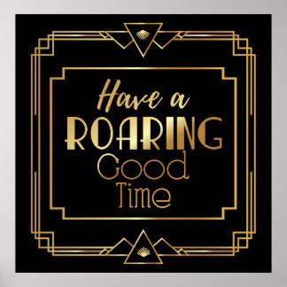 アールデコポスター「ギャツビーみたいにパーティーしよう」 ポスター