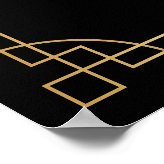 アールデコポスター「小さなパーティーは決してNobodを殺さない ポスター (角)