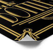 アールデコポップ・アートのプリント ポスター (角)