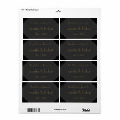 アールデコポーズウォーターボトルラベル ラベル (フルシート)