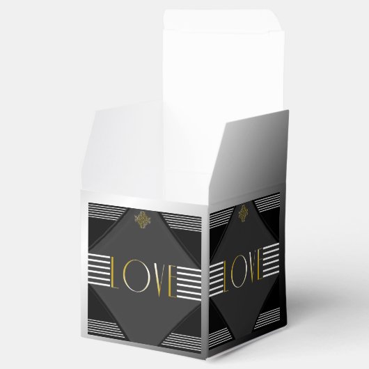 アールデコポー結婚式の引き出物箱 フェイバーボックス (オープン)