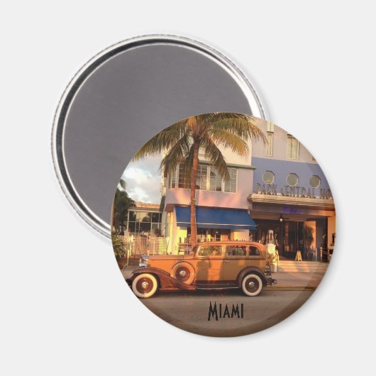 アールデコマイアミビーチ マグネット (正面/裏面)