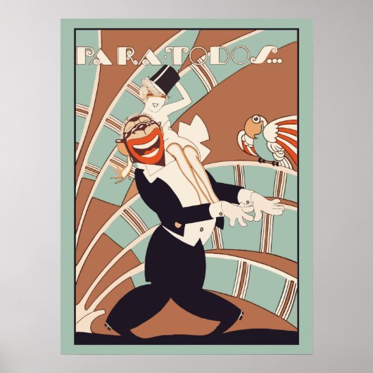 アールデコマガジンカバーキャバレー ポスター (正面)