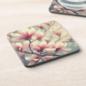 アールデコマグノリアフラムス懸命プラスチックコースター コースター (左側)