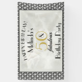 アールデコマーブル50と素晴らしい誕生日 横断幕 (縦)