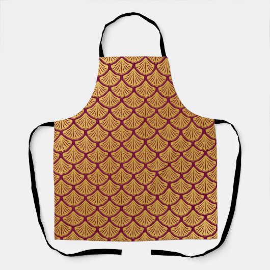 アールデコマーメはかりで測ード – マゼンタ エプロン (正面)