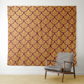 アールデコマーメはかりで測ード – マゼンタ タペストリー (インサイチュ(横))