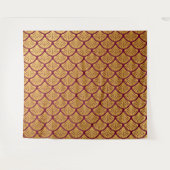 アールデコマーメはかりで測ード – マゼンタ タペストリー (正面(横))