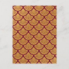 アールデコマーメはかりで測ード – マゼンタ ポストカード