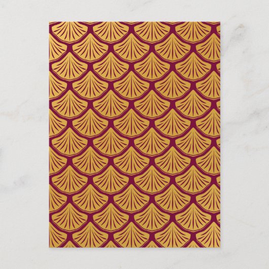 アールデコマーメはかりで測ード – マゼンタ ポストカード (正面)