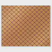 アールデコマーメはかりで測ード – マゼンタ ラッピングペーパー (フラット)