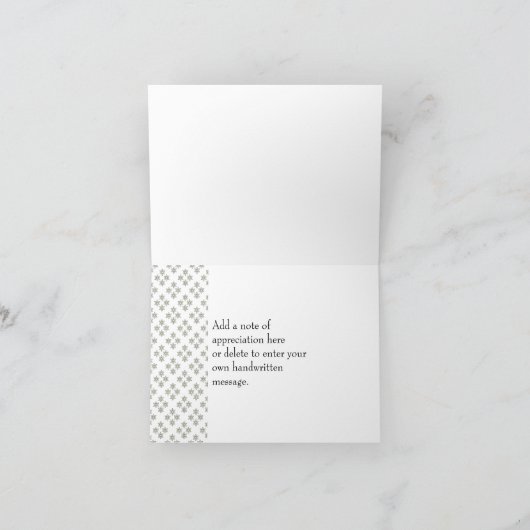 アールデコミニスターサンキューカード カード (内部)