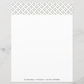 アールデコミニスターパーソナライズされた紙シート (正面)