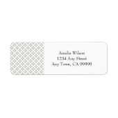 アールデコミニスター差出人住所ラベル ラベル (正面)