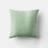 アールデコミントグリーン金ゴールドマーメはかりで測ード クッション (裏面)