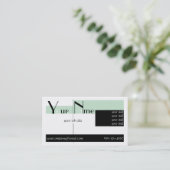 アールデコミントグリーン 名刺 (スタンド正面)