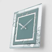 アールデコミント スクエア壁時計 (傾斜)