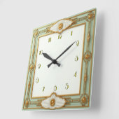 アールデコミント スクエア壁時計 (傾斜)