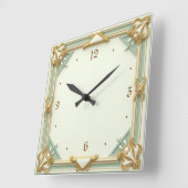 アールデコミント スクエア壁時計 (傾斜)