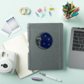 アールデコムーンと星 – Cobalt Blue and Silver シール (iPadカバー)