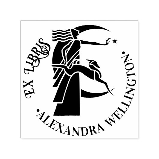 アールデコムーン女神ドッグスターEx天秤座書名 セルフインキングスタンプ (デザイン)