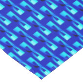 アールデコメタリックジオメトリック – Cobalt Blue テーブルクロス (アングル)